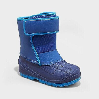 Toddler Boys' Lenny Winter Boots - Cat & Jack Blue 10T