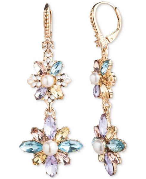 Серьги Marchesa Gold Floral Double