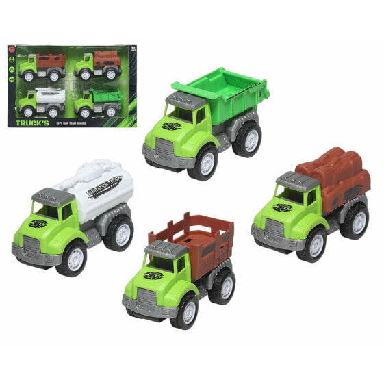 Комплект мини-грузовичков Зеленый