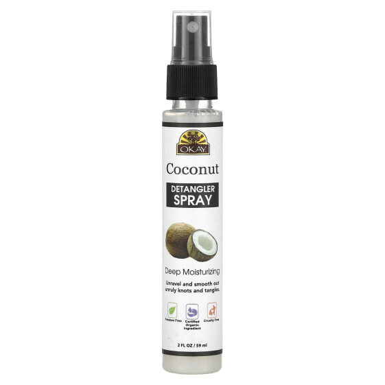 Coconut Detangler Spray, 2 fl oz (59 ml)