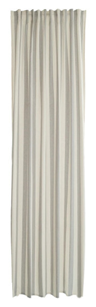 Штора HOMING Vorhang aus Baumwolle mit grau-beigen Streifen