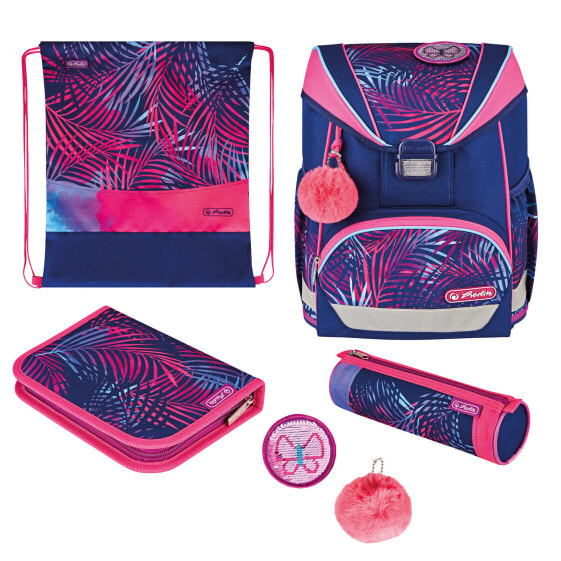 Herlitz UltraLight Plus Tropical Chill, Pencil case, Pencil pouch, School bag, Sport bag, Girl, Grade & elementary school, Backpack, 15 L, Front pocket, Side pocket