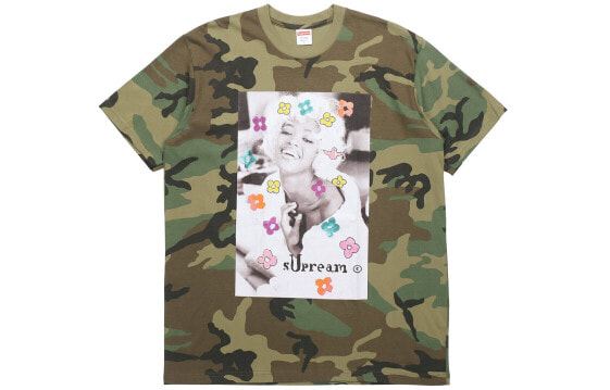 Supreme SS20 Week 1 Naomi Tee 人物印花短袖T恤 男女同款 绿迷彩 送礼推荐 / Футболка Supreme SS20 Week 1 Naomi Tee T SUP-SS20-305