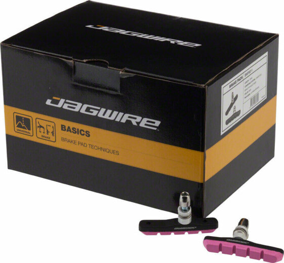 Тормозные колодки Jagwire Mountain Sport Threaded Post Box of 25 Pair, Розовые