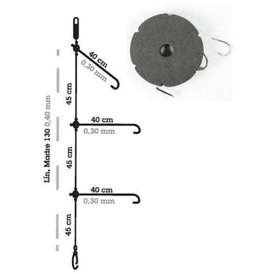 RAGOT Mikonos Fluorocarbon 1/0 Leader 185 cm