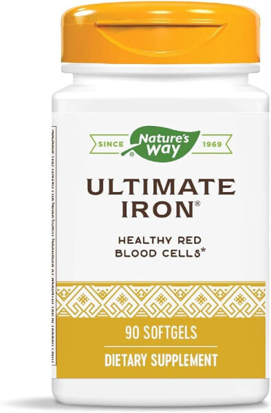 Nature's Way, Ultimate Iron, 90 мягких таблеток