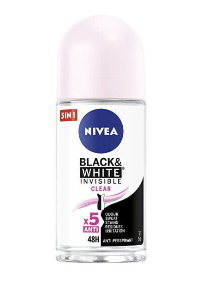 Дезодорант Nivea Шариковый антиперспирант Invisible For Black & White Clear 50 мл