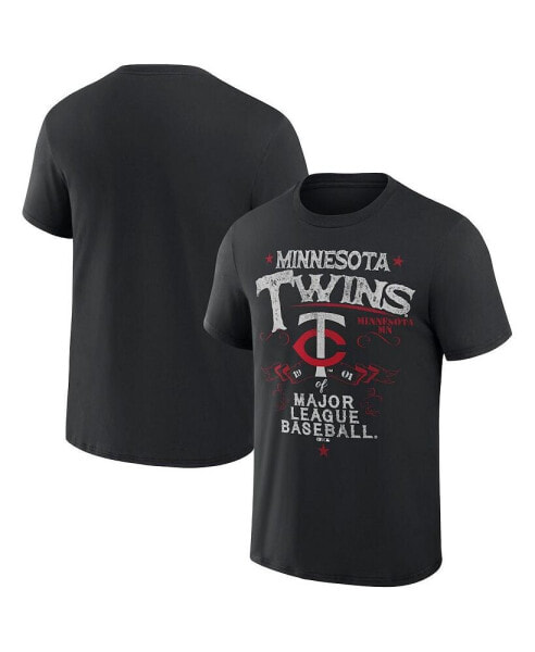 Men's Darius Rucker Collection by Black Minnesota Twins Beach Splatter T-shirt