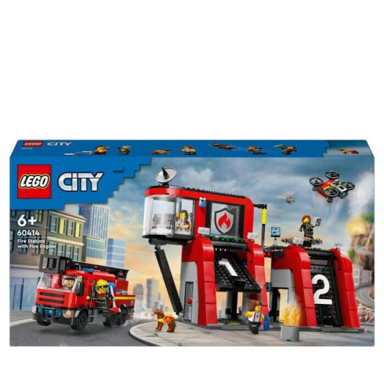 Конструктор пластиковый Lego City Feuerwehrstation mit Drehleiterfahr