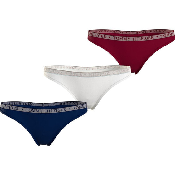 TOMMY HILFIGER Logo Lace Thong 3 units