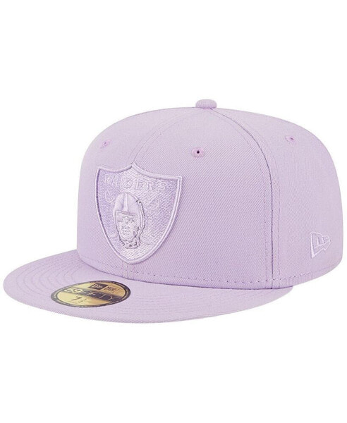 Men's Lavender Las Vegas Raiders Color Pack Brights 59FIFTY Fitted Hat