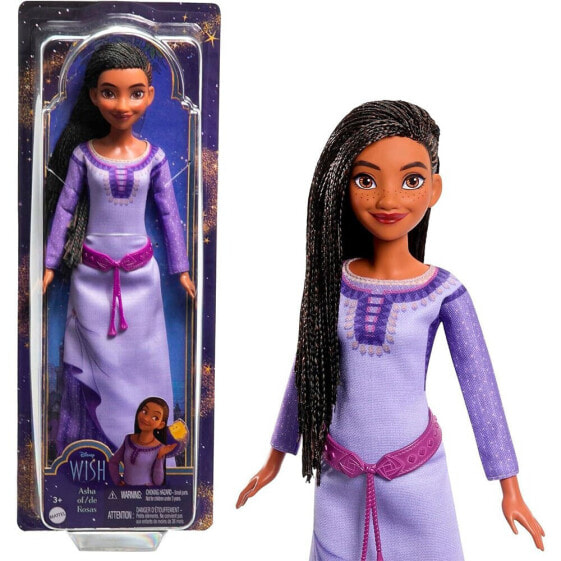 Кукла Дисней Принцесса Виш Аша из фиолетового глиттерного платья