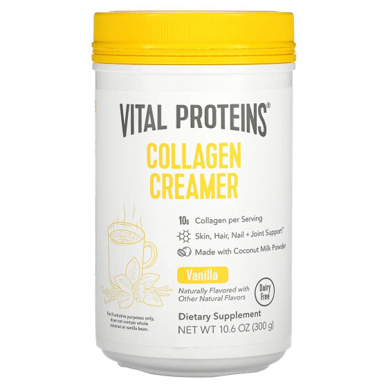 Vital Proteins, Коллагеновые сливки, ваниль, 300 г (10,6 унции)