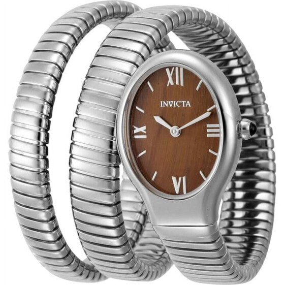 Invicta 44974 Women's Mayamar Brown Tiger Eye Dial Wrap Watch