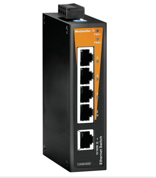 Weidmüller IE-SW-BL05-5TX - Unmanaged - Fast Ethernet (10/100) - Full duplex