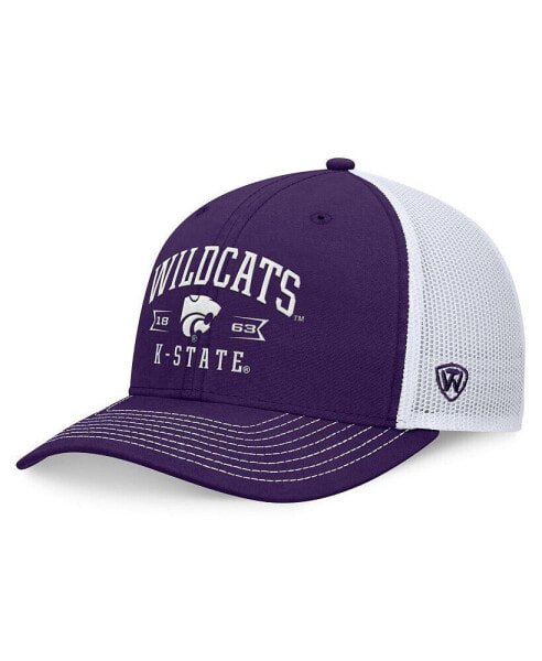 Men's Purple Kansas State Wildcats Carson Trucker Adjustable Hat