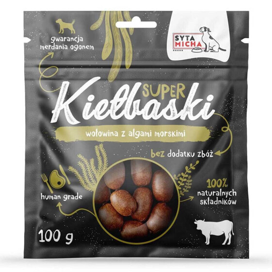 SYTA MICHA Great sausages with beef and seaweed 100g dog treat