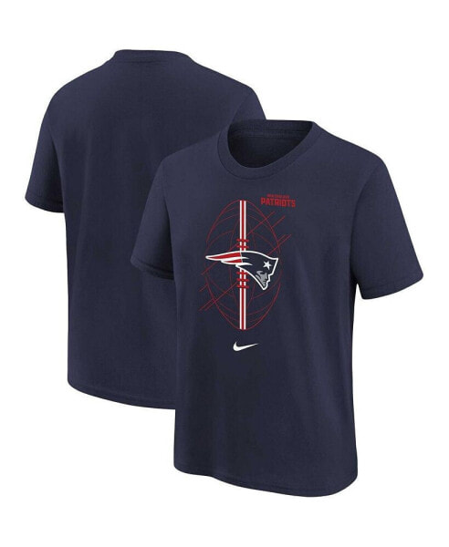 Preschool Boys and Girls Navy New England Patriots Icon T-shirt