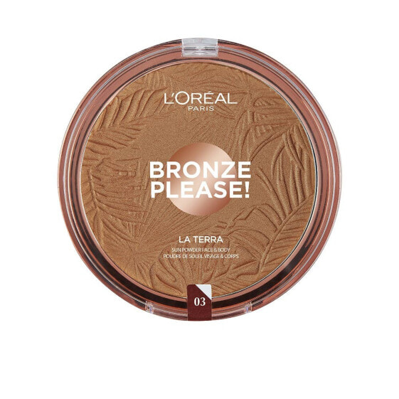 Loreal Paris Bronze Please Sun Powder Face & Body No. 03 Medium Caramel  Матовый бронзер для лица и тела 18 г