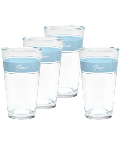 Sky Frame 16-Ounce Tapered Cooler Glass Set of 4