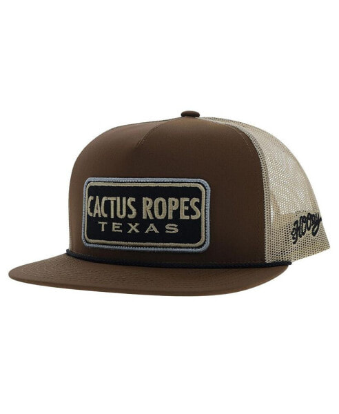 Men's Brown/Tan Cactus Ropes Snapback Hat