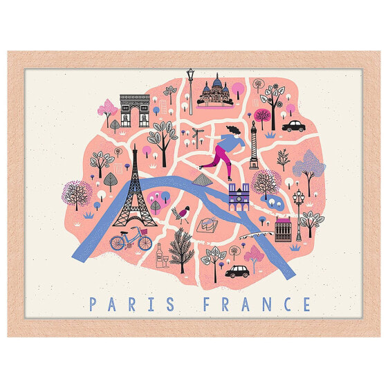 Bild Paris Cute Map