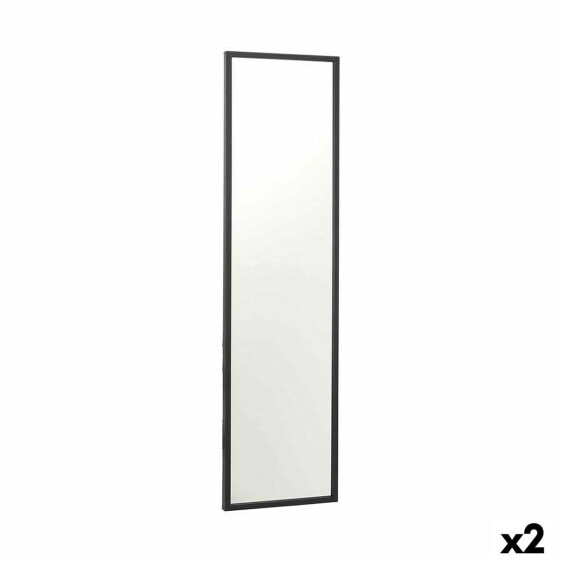 Настенное зеркало 30 x 120 cm Чёрный Деревянный MDF (2 штук)