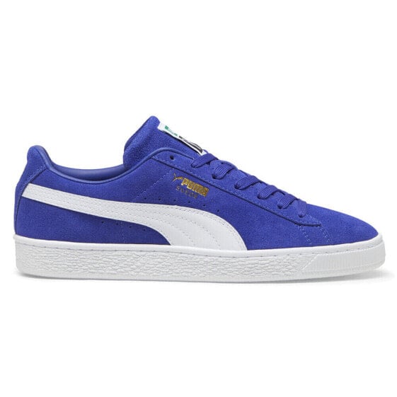 Puma Suede Classics Lace Up Mens Blue Sneakers Casual Shoes 39978110