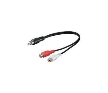 HDGear LP-AA100 - RCA - Male - 2 x RCA - Female - 0.1 m - Black