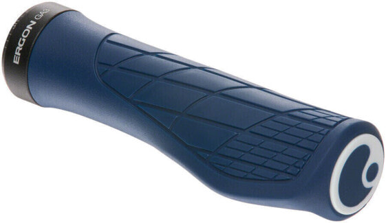 Ergon GA3 Grips - Nightride Blue, Lock-On, Small