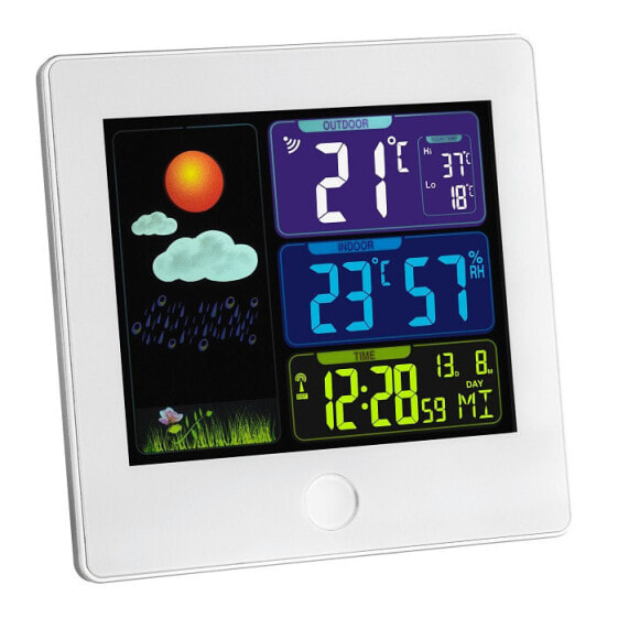 TFA Sun - White - Indoor hygrometer,Indoor thermometer,Outdoor thermometer - Thermometer - 20 - 95% - 0 - 50 °C - 32 - 122 °F