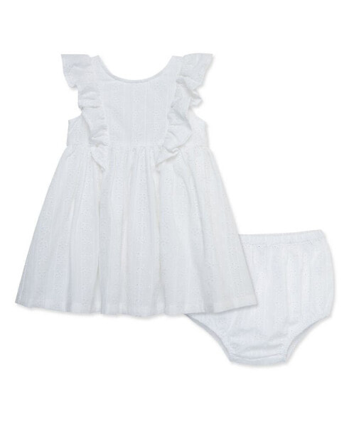 Baby Girls White Embroidered Sundress