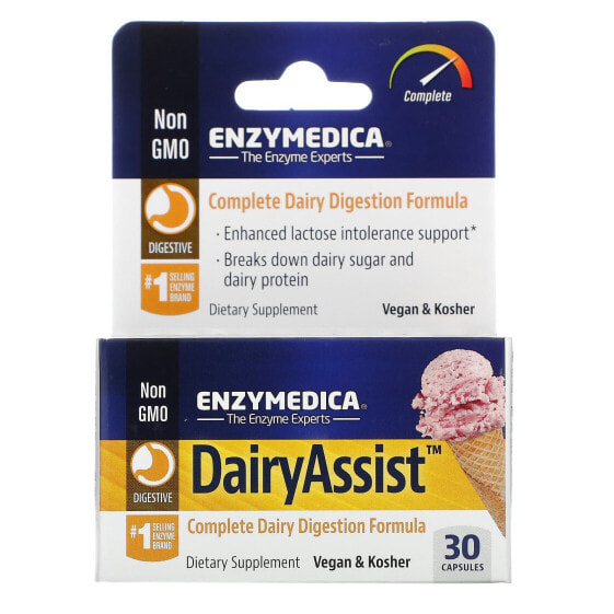Пищевая добавка Enzymedica DairyAssist 30 капсул