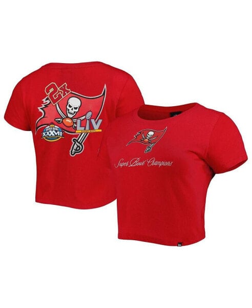 Women's Red Tampa Bay Buccaneers Historic Champs T-shirt