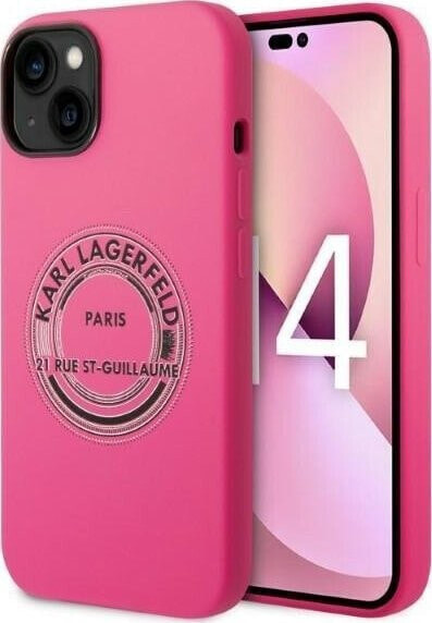 Karl Lagerfeld Karl Lagerfeld KLHCP14MSRSGRCF iPhone 14 Plus 6,7" hardcase różowy/pink Silicone RSG NoSize