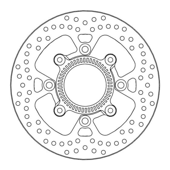 MOTO-MASTER Round Kawasaki 110650 Brake Disc