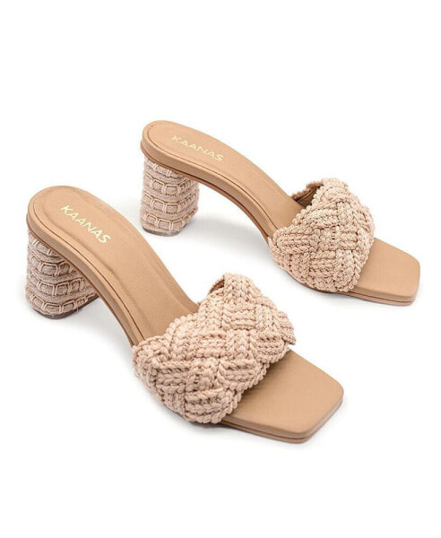 Calliope Chunky Braided Yute-wrapped Heel