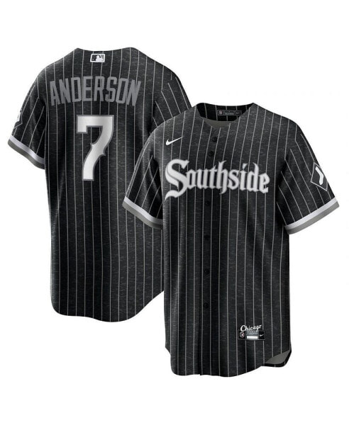 Men's Tim Anderson Black Chicago White Sox City Connect Replica Player Jersey