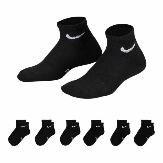 NIKE KIDS UN0018 Quarter short socks 6 pairs