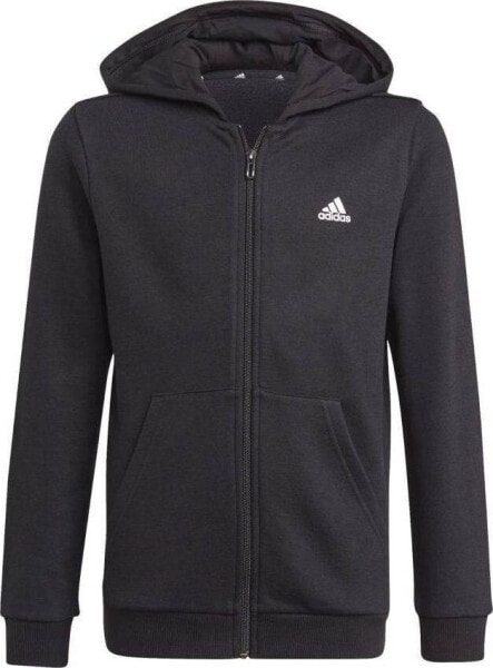 Толстовка Adidas Essentials Full-Zip Hoodie Jr GN4020 Черная 152