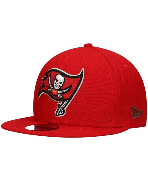 Men's Red Tampa Bay Buccaneers Basic 9FIFTY Snapback Hat