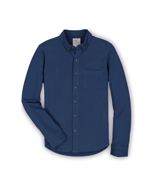 Men's Organic Cotton Pique Button Down Shirt