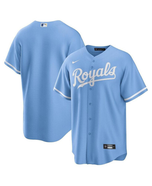Men's Light Blue Kansas City Royals Alternate Replica Team Logo Jersey