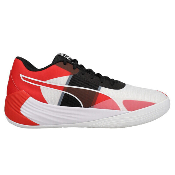 Puma Fusion Nitro Team Basketball Mens White Sneakers Athletic Shoes 37703502