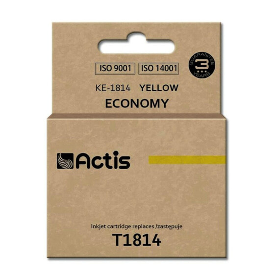 Картридж с оригинальными чернилами Actis KE-1814 Жёлтый