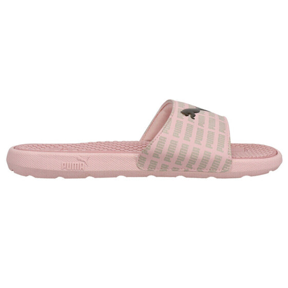 Puma Cool Cat Echo Logo Slide Womens Pink Casual Sandals 38362302