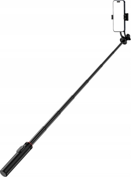 Selfie stick Hurtel Selfie stick WC1Y2S teleskopowy tripod 1.3m ze stopu aluminium z uchwytem na telefon - czarny