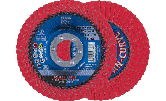 PFERD 67689036 - 2.22 cm - 11.5 cm - 13300 RPM - 60 g - 10 pc(s)