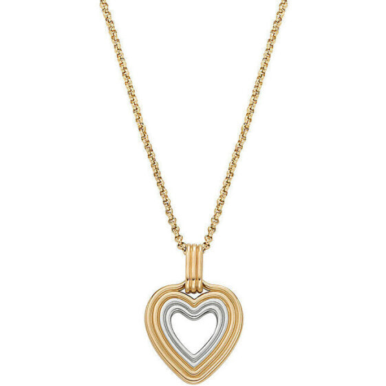 Romantic gold-plated heart necklace Karian SKJ1679998