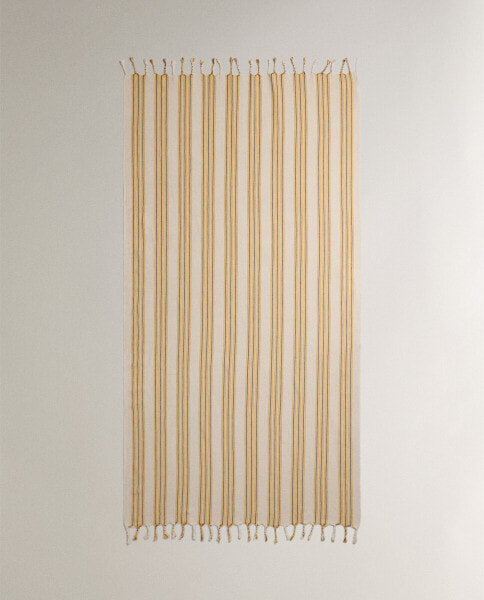 Striped cotton towel